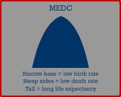 IGCSE Economics: MEDC population pyramid
